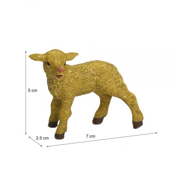 Solid PVC black sheep model farm animals high quality plastic toys