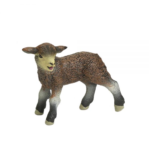Solid PVC black sheep model farm animals high quality plastic toys