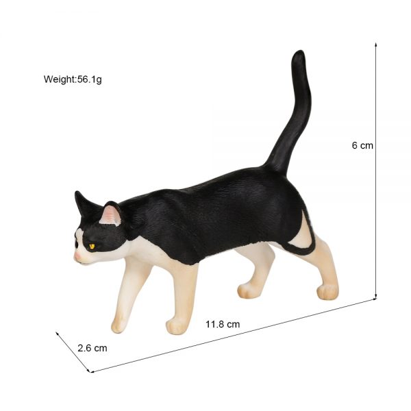 High simulation model PVC solid cat figures realistic