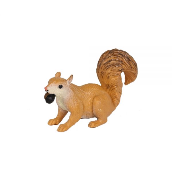 Forest animal model solid realistic mini plastic squirrel toy