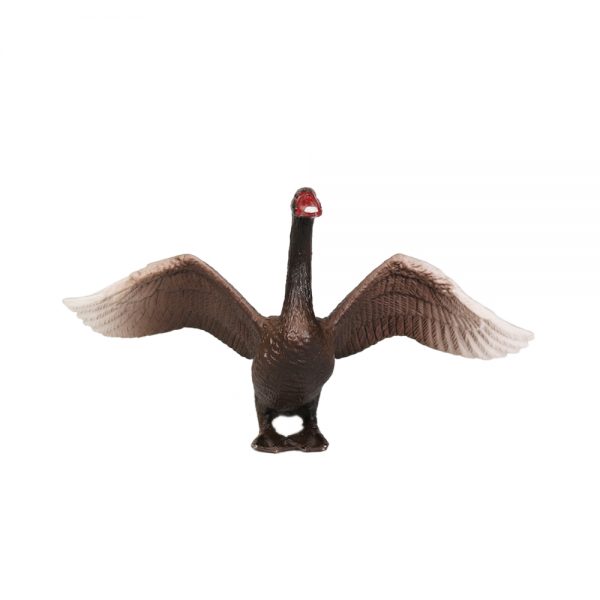 Gray swan solid model PVC realistic plastic poultry animal
