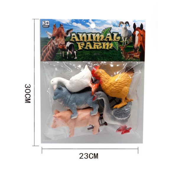 Hollow pig cat duck PVC model plastic poultry animal toys