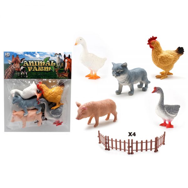 Hollow pig cat duck PVC model plastic poultry animal toys