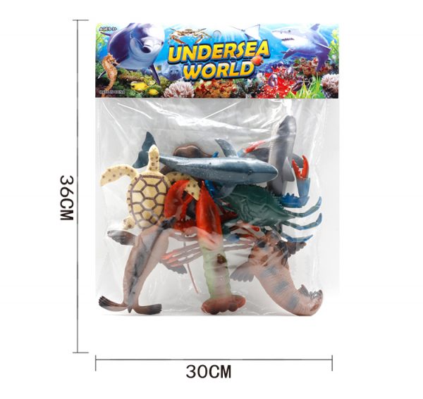 PVC hollow crab lobster tortoise shark model deep ocean animal