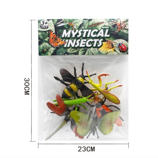 Dragonfly bee mantis grasshopper butterfly figure toy plastic insect model toy