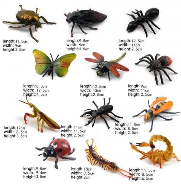 5inches PVC realistic plastic insect model