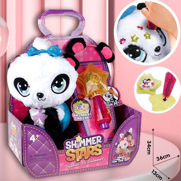 Cotton filled panda model cartoon stuffed&plush toy animal