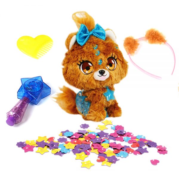 Dress up game dog model soft toy plush animal with cotton filled