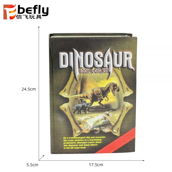 STEM kids learning archaeological kit dig it out toy with book