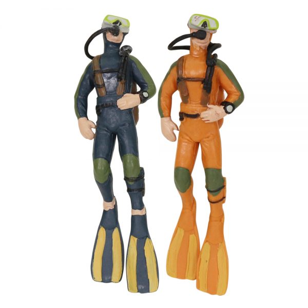 PVC simulation statue farmer diver solid action figure