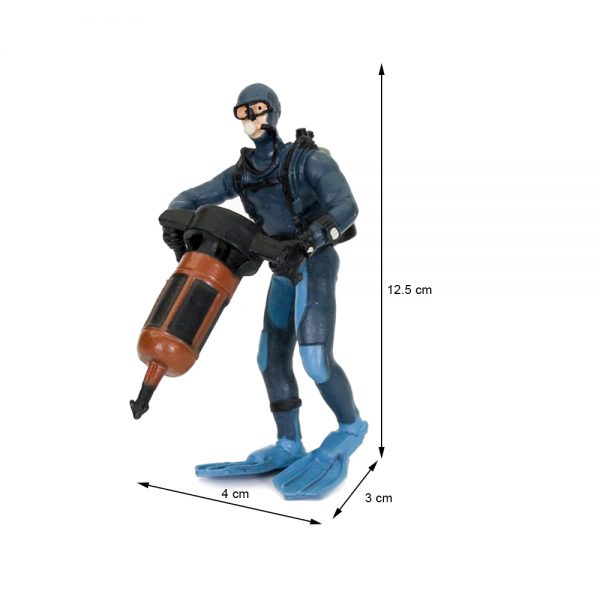 PVC simulation statue farmer diver solid action figure