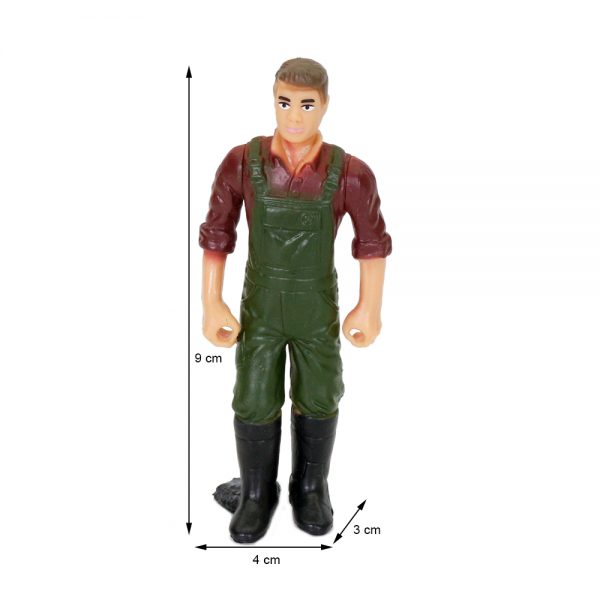 PVC simulation statue farmer diver solid action figure