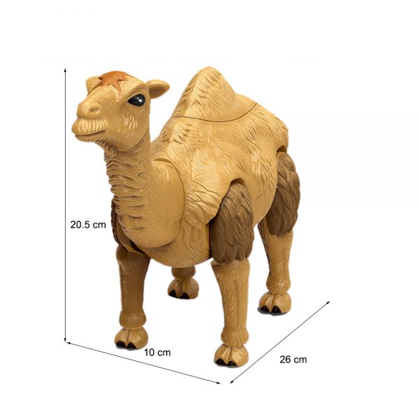 Battery operated plastic walking wild animal model electric toy camel
