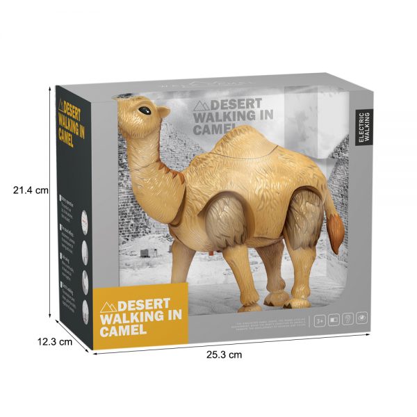Battery operated plastic walking wild animal model electric toy camel