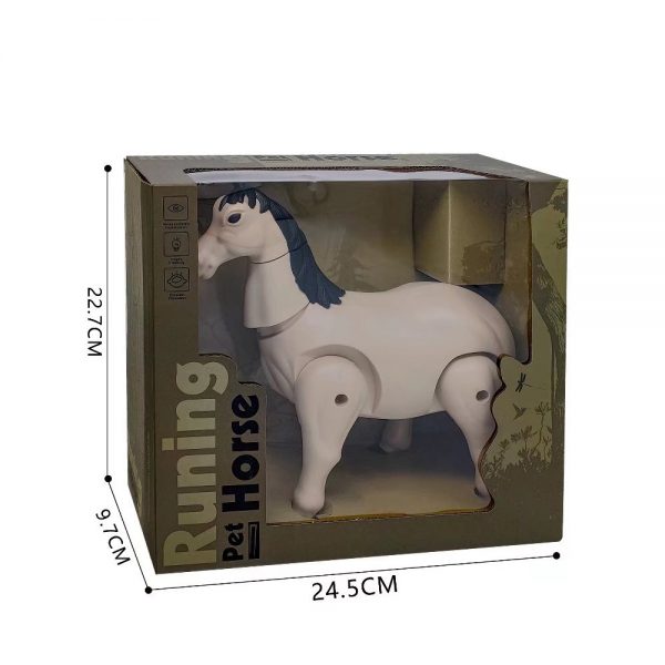 Battery operated walking animal figure electric toy plastic horse
