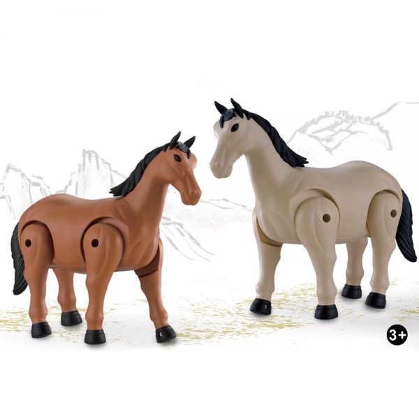 Battery operated walking animal figure electric toy plastic horse