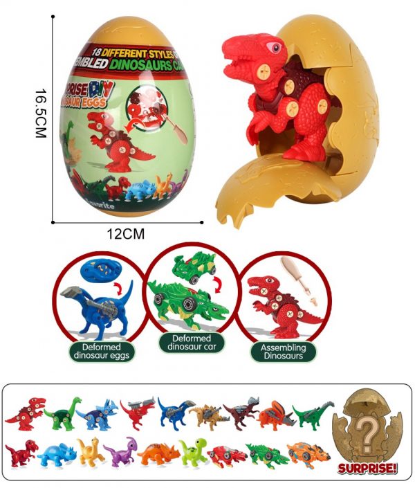 Dinosaur plastic take apart movable joint blind box collectable toys