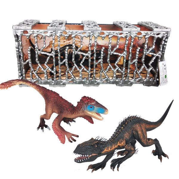 2 kinds indominus rex Movable jaw solid PVC plastic figure dinosaur toy