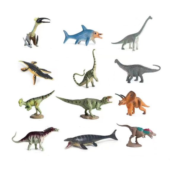 Solid jurassic park world model set mini dinosaur toys
