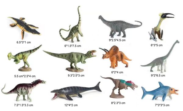 Solid jurassic park world model set mini dinosaur toys