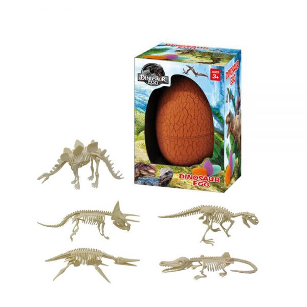 5 kinds mixed packaging plastic dinosaur toy skeleton