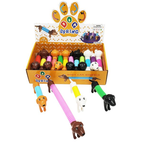 Flexible stretch dog pipe pop tubes fidget toys