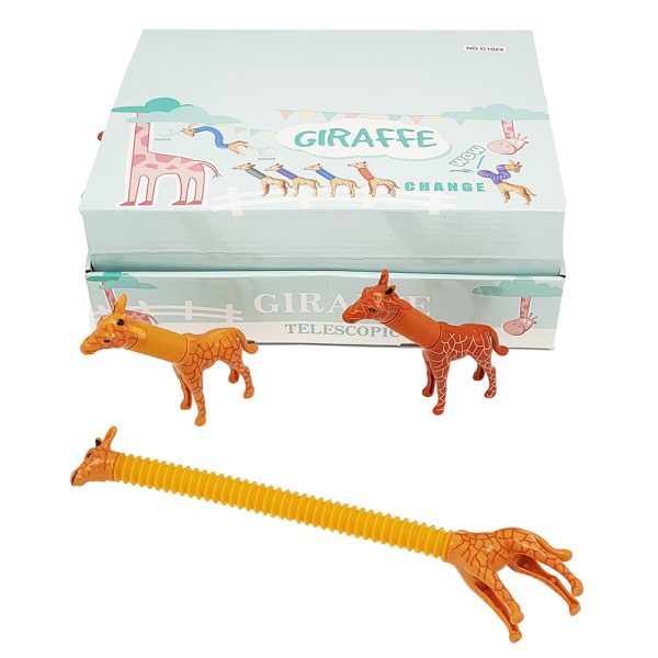 Relieve stress sensory giraffe model soft pipe flexible fidget sensory toys