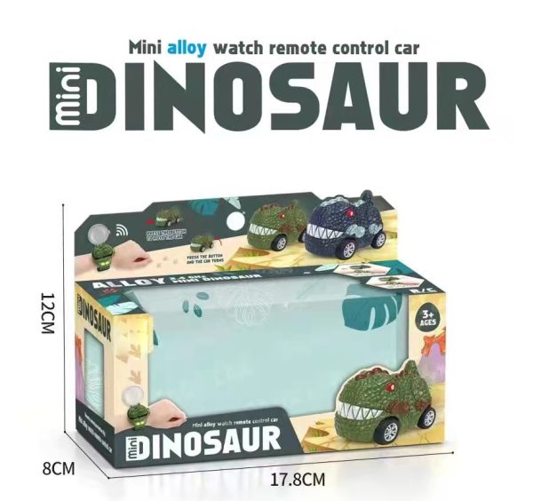 USB Charging dinosaur remote control toy car watch mini electric car racing