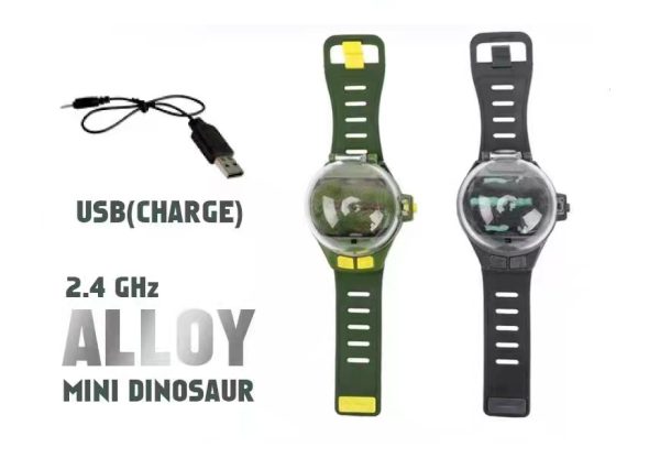 USB Charging dinosaur remote control toy car watch mini electric car racing