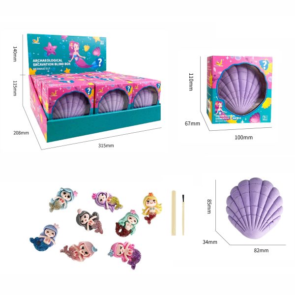 Digging Mermaid DIY Dig It Out Toys