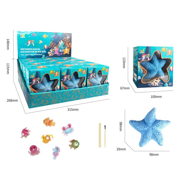 Marine Animal Excavation Dig it Out Toy With Your Starfish