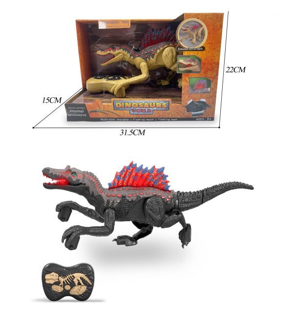 2.4G Simulation Walking RC Spinosaurus Remote Control Dinosaur Toys With Light and Sound