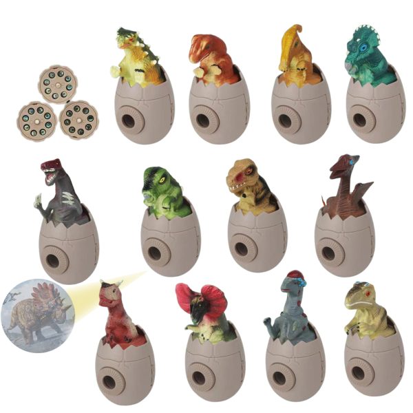 Dinosaur theme park souvenir gift plastic projector dinosaur egg