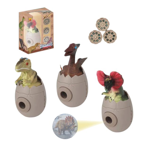Dinosaur theme park souvenir gift plastic projector dinosaur egg