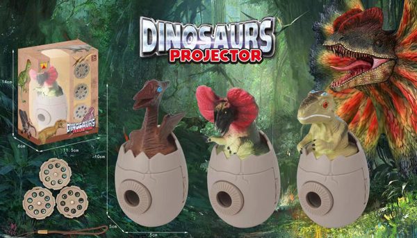 Dinosaur theme park souvenir gift plastic projector dinosaur egg
