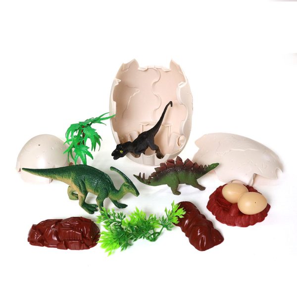 Blind box packaging 2023 Surprise small plastic dinosaur toy set in jumbo jigsaw dino egg