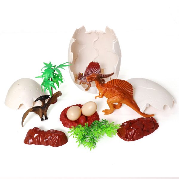 Blind box packaging 2023 Surprise small plastic dinosaur toy set in jumbo jigsaw dino egg
