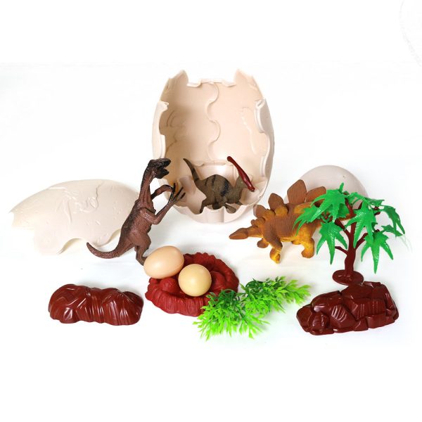 Blind box packaging 2023 Surprise small plastic dinosaur toy set in jumbo jigsaw dino egg