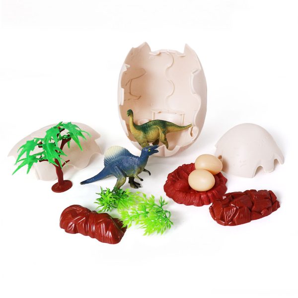 Blind box packaging 2023 Surprise small plastic dinosaur toy set in jumbo jigsaw dino egg