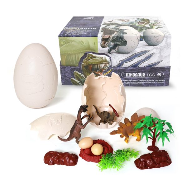 Blind box packaging 2023 Surprise small plastic dinosaur toy set in jumbo jigsaw dino egg