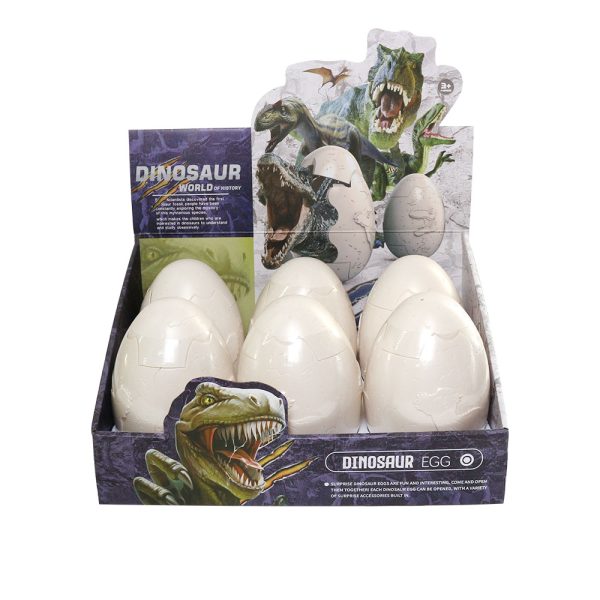 Blind box packaging 2023 Surprise small plastic dinosaur toy set in jumbo jigsaw dino egg