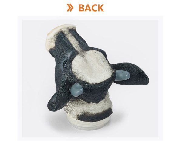 Cow head shape packing plastic farmland animal figure toy
