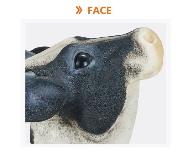 Cow head shape packing plastic farmland animal figure toy