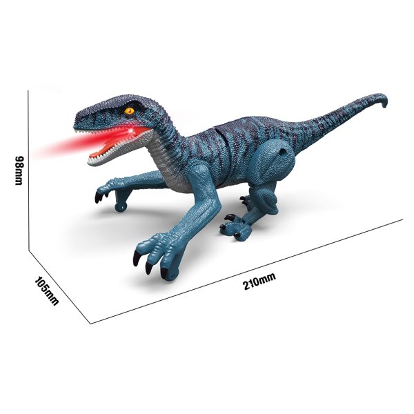 Small 21cm velociraptor model 5ch simulation walking toy radio control dinosaur
