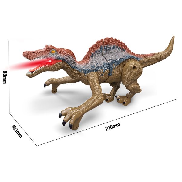 21cm small spray and sound Spinosaurus model toy dinosaur with light and sound