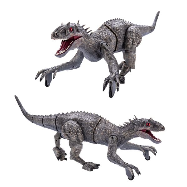 USB charging realistic walking light up rc dinosaur toy with spray