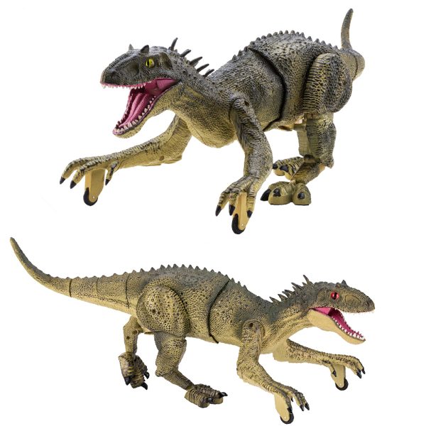 USB charging realistic walking light up rc dinosaur toy with spray