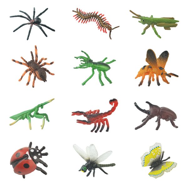 2 inches mini figure plastic insect toy