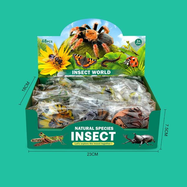 2 inches mini figure plastic insect toy