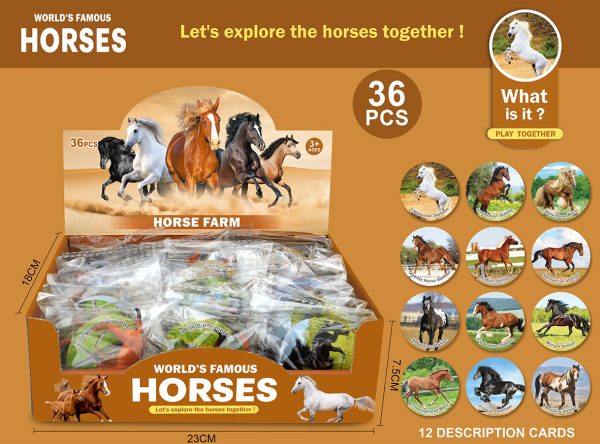 Funny educational gift PVC solid toy horse figure